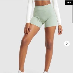 Whitney Simmons X Gymshark 2020 moss green shorts